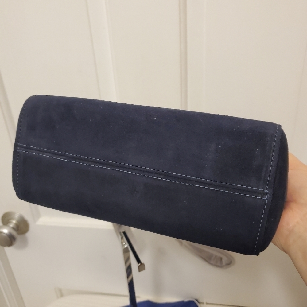 NWT Dooney & Bourke Navy Suede Allison Crossbody Retail $238, Classic, Casual - Picture 4 of 10